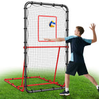 Patiassy 7x4ft Volleyball Rebounder Net Adjustable Angle Foldable Bounce Back Trainer for for Volleying/Bumping/Spiking Practice