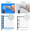 Patiassy Outdoor Portable Volleyball Net Set System - Quick & Easy Setup Adjustable Height Steel Poles, PU Volleyball with Pump and Carrying Bag for Beach Backyard - Image 4