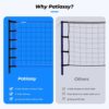 Patiassy Outdoor Portable Volleyball Net Set System - Quick & Easy Setup Adjustable Height Steel Poles, PU Volleyball with Pump and Carrying Bag for Beach Backyard - Image 3