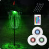 Patiassy Portable Disc Golf Basket with 24/12 Chains for Two Difficulty Levels of Practice Golf Target for Disc Golf Night Practice - Image 4